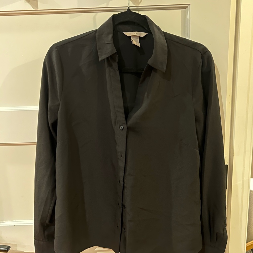 Black Button-Up Shirt